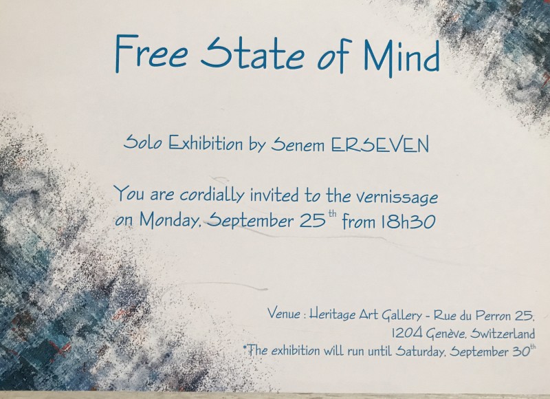 Exhibition of “Free State of Mind” by Senem Erseven